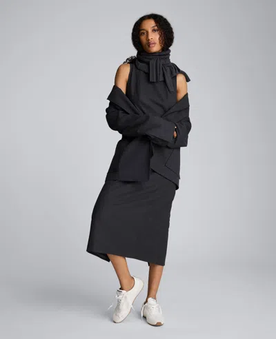Kenneth Cole Flannel Midi Sheath Dress