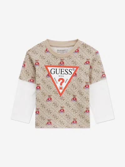 Guess Baby Boys 2-piece Long Sleeve T-shirt And Active Pant Set In Multi