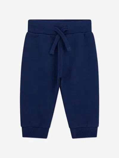 Guess Baby Boys Long Sleeve T-shirt And Joggers Set In Blue