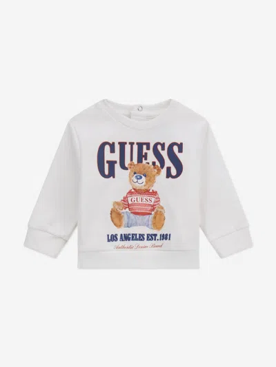 Guess Baby Boys Sweater And Denim Pants Set In Multi