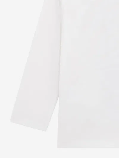 Guess Boys Long Sleeve Bear T-shirt In White