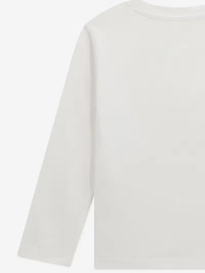 Guess Boys Long Sleeve Logo T-shirt In Red
