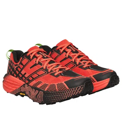 Hoka One One Speedgoat 2 'tomato Electric Green' In Multi