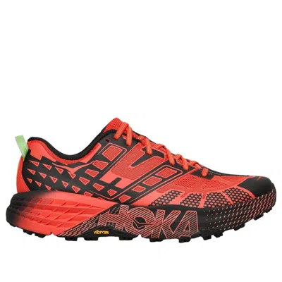 Hoka One One Speedgoat 2 'tomato Electric Green' In Multi