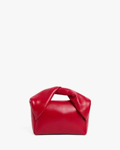 Jw Anderson Midi Twister Bag Crimson Red In Red
