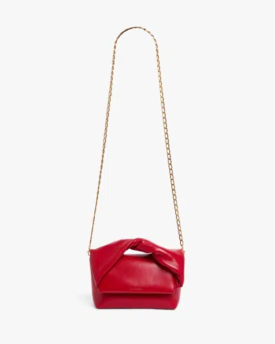 Jw Anderson Midi Twister Bag Crimson Red In Red