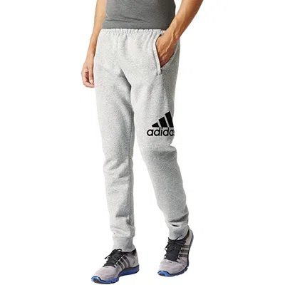 Adidas Originals Men's Adidas Training Sports Knit Long Pants/trousers Medium Hemp Grey In Gray