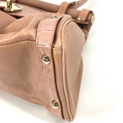 Pre-owned Fendi Pink Leather Handbag Tote Bag ()