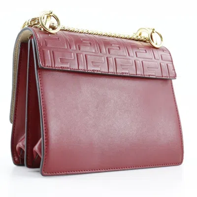 Pre-owned Fendi Red Color Leather Shoulder Bag ()