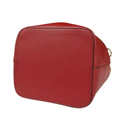 Pre-owned Fendi Red Color Leather Shoulder Bag ()