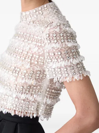 Carolina Herrera High Waist Wide Leg Pleated Trousers In Black