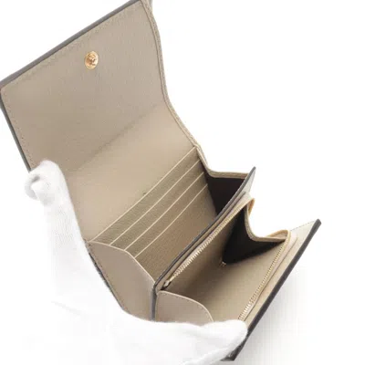 Pre-owned Gucci Beige Multi-color Pvc Leather Wallet (bi-fold) ()