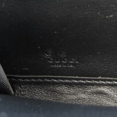 Pre-owned Gucci Black Leather Long Wallet (bi-fold) ()