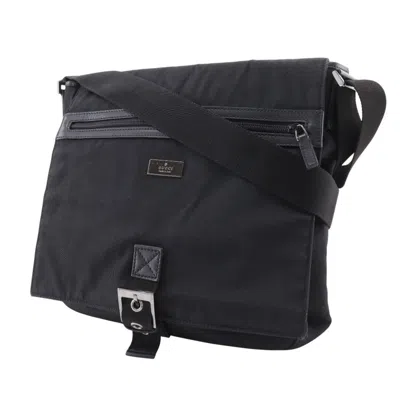 Pre-owned Gucci Black Nylon Canvas Shoulder Bag ()