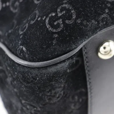 Pre-owned Gucci Black Suede Tote Bag ()