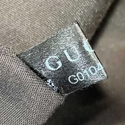 Pre-owned Gucci Brown Dark Brown Canvas Leather Tote Bag ()