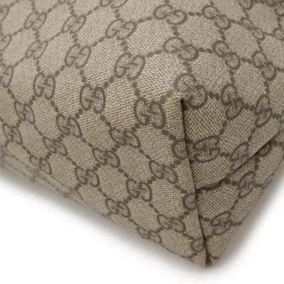 Pre-owned Gucci Gg Plus Beige Ivory Pvc Leather Shoulder Bag Tote Bag ()