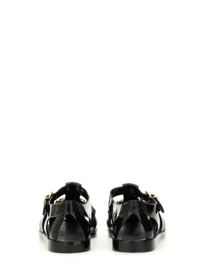 Moschino Jelly Sandal With Lettering Logo