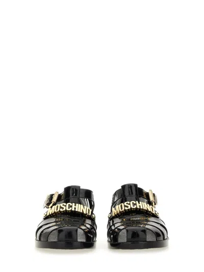 Moschino Jelly Sandal With Lettering Logo