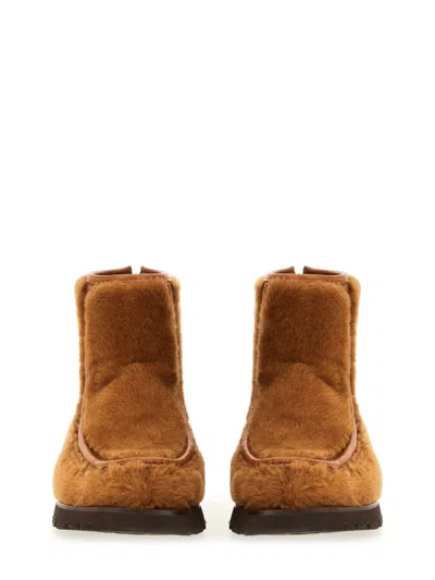 Hereu Boot With Zipper Armenta In Brown