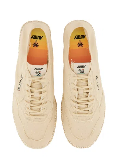 Autry Minimalist Lace-up Flat Shoes With Braided Detail