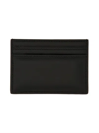 Alexander Mcqueen Alexander Mc Queen Leather Card Holder In Gold