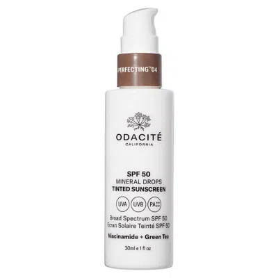Odacite Spf 50 Tinted Mineral Drops Flex-perfecting Sunscreen - 4 Medium-deep With Golden Undertones