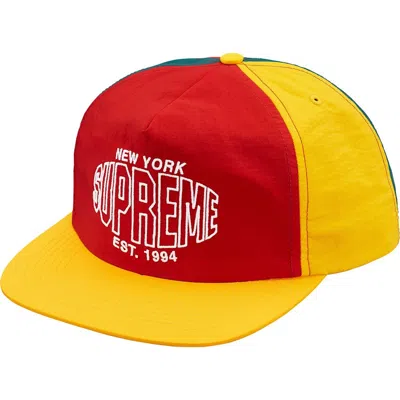 Pre-owned Supreme Pinwheel Nylon 5panel In Red