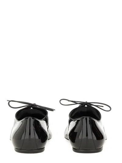 Dries Van Noten Lace-up Patent Leather Pointed Toe Shoes