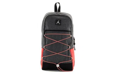 Air Jordan Polyester Backpack 'greyred' In Multi