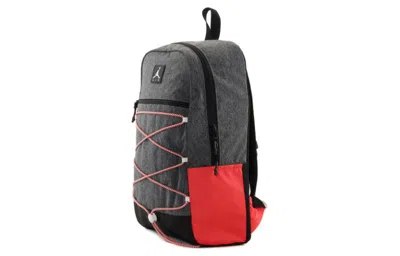 Air Jordan Polyester Backpack 'greyred' In Multi