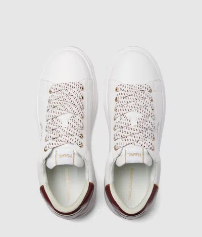 Karl Lagerfeld Rue St-guillaume Kapri Lug Sneakers In White