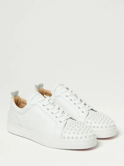 Christian Louboutin Men Louis Junior Spikes Leather Sneakers In Multi