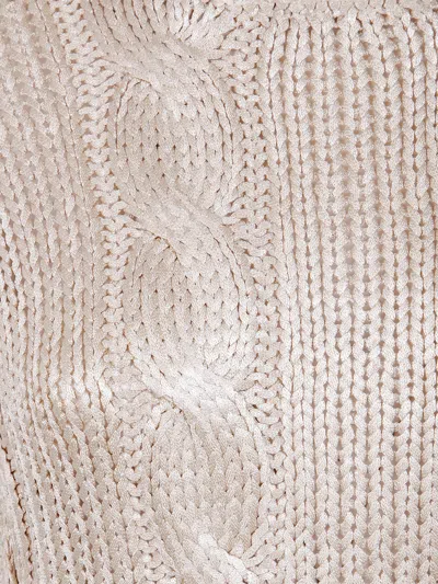 Diesel Knit Sweater With Round Neck And Long Sleeves In Neutral