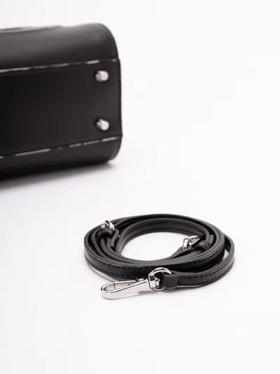 Diesel 1dr Dome-leather Bowling Bag In Black