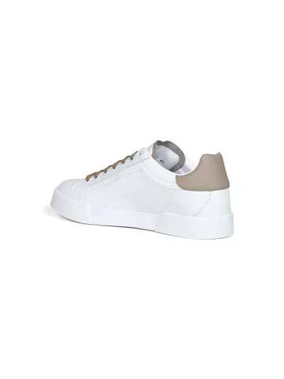 Dolce & Gabbana Port.light Strobel Sneakers In White