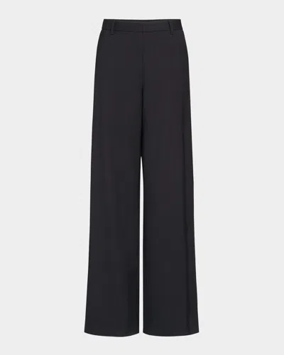 Twp Downing Wide-leg Trousers In Black