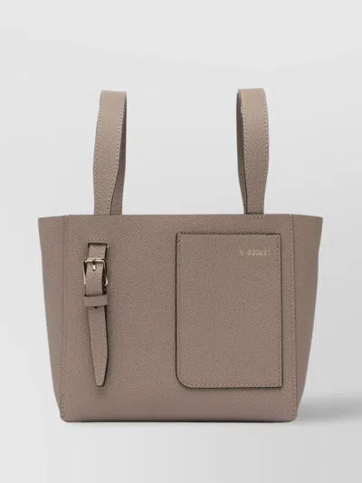 Valextra Grey Calf Leather Handbag