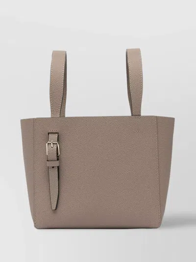 Valextra Grey Calf Leather Handbag