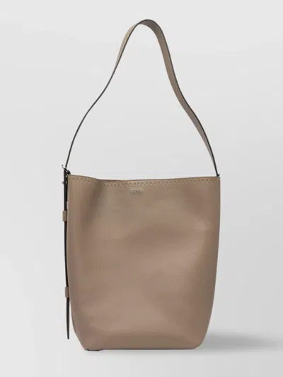 Max Mara Adjustable Strap Archetipo Shoulder Bag In Brown