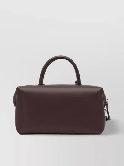 Max Mara Cross-body Bag With Detachable Strap And Top Handle In Red