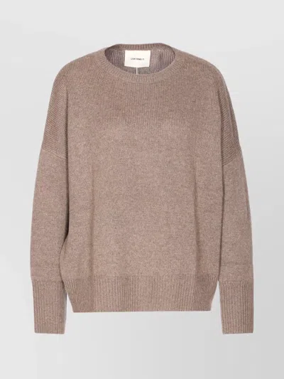 Lisa Yang Oversized Knitwear With Crewneck And Long Sleeves In Brown