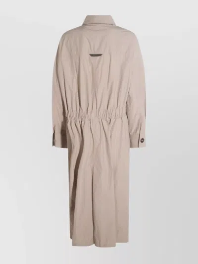 Brunello Cucinelli Nylon Trench In Neutral
