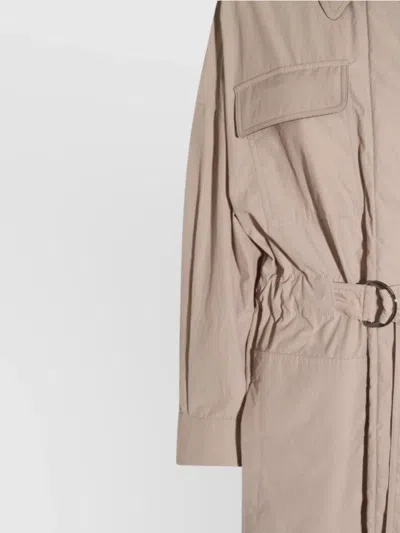 Brunello Cucinelli Nylon Trench In Neutral