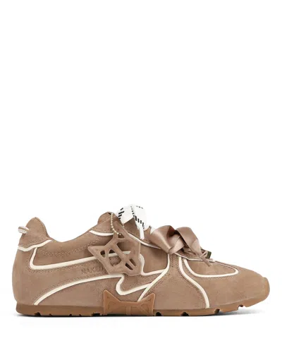 Naked Wolfe Adored Suede Sneaker In Brown