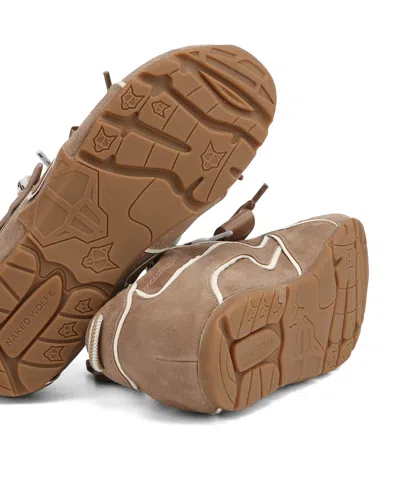 Naked Wolfe Adored Suede Sneaker In Brown