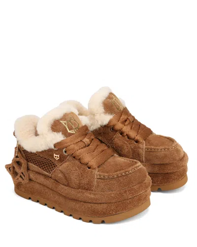 Naked Wolfe Beau Suede Boot In Brown