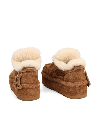 Naked Wolfe Beau Suede Boot In Brown