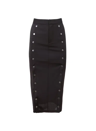 Fleur Du Mal Hannah Undo Me Skirt Black In Black