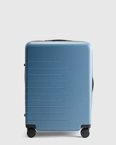 Quince Expandable Medium Check-in Suitcase In Blue